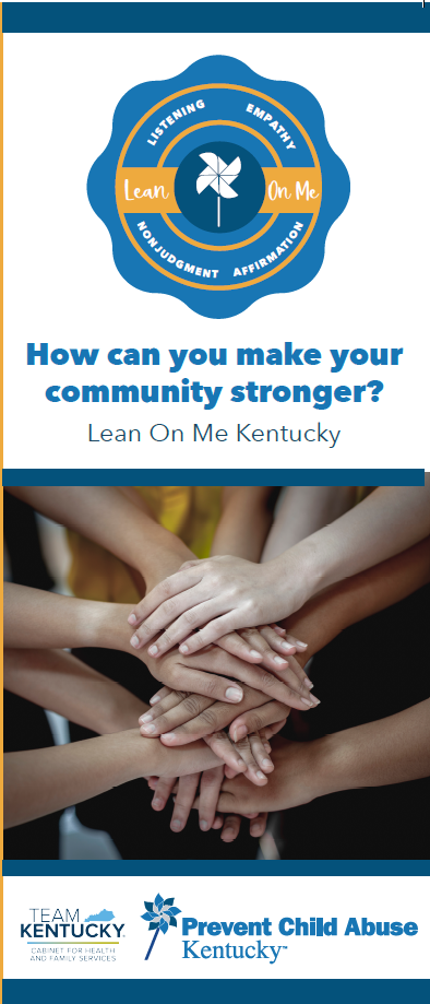 How can you make your community stronger? Lean On Me Kentucky brochure (Bundle of 25)
