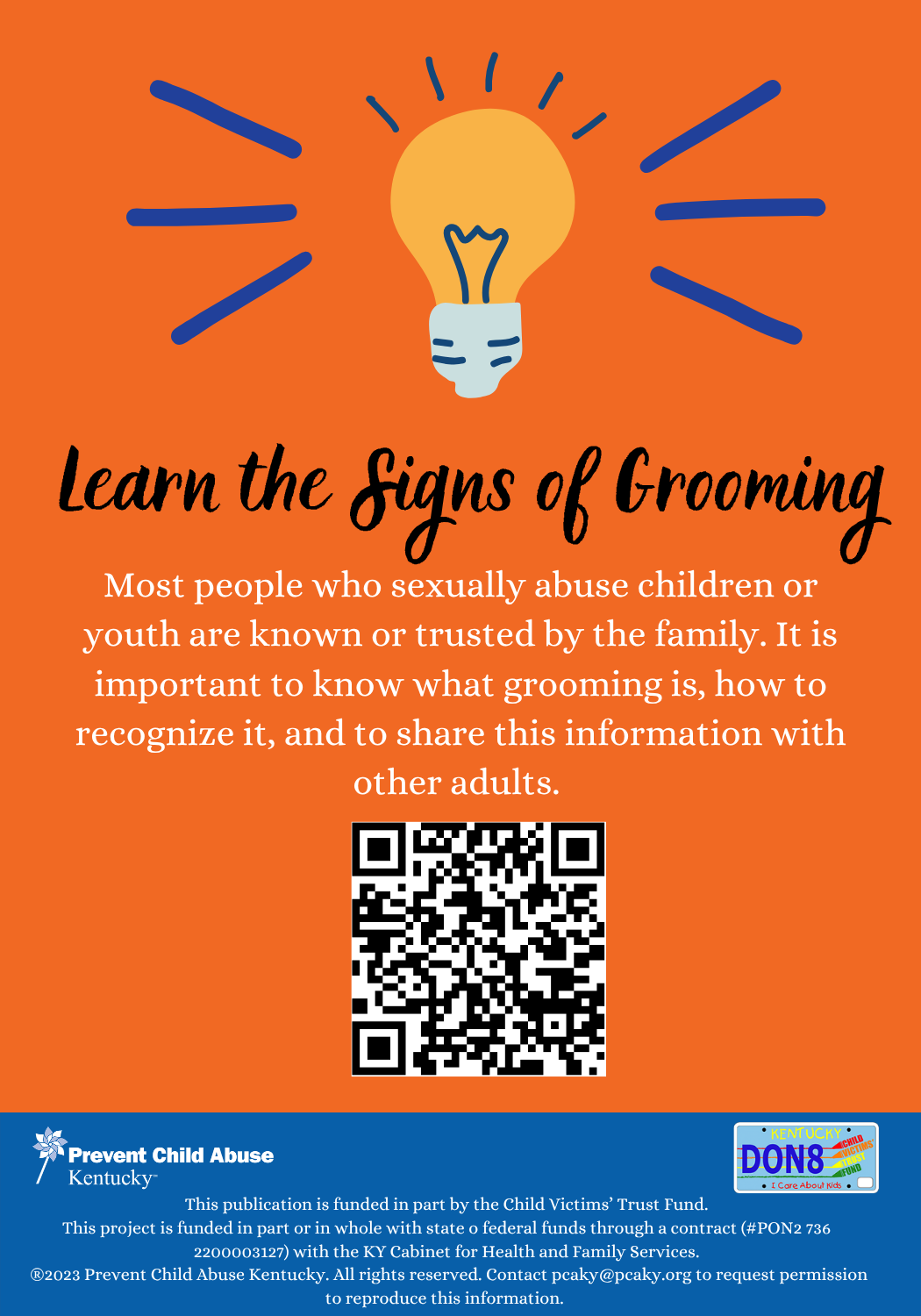 Learn the Signs of Grooming Cards (Bundle of 25)