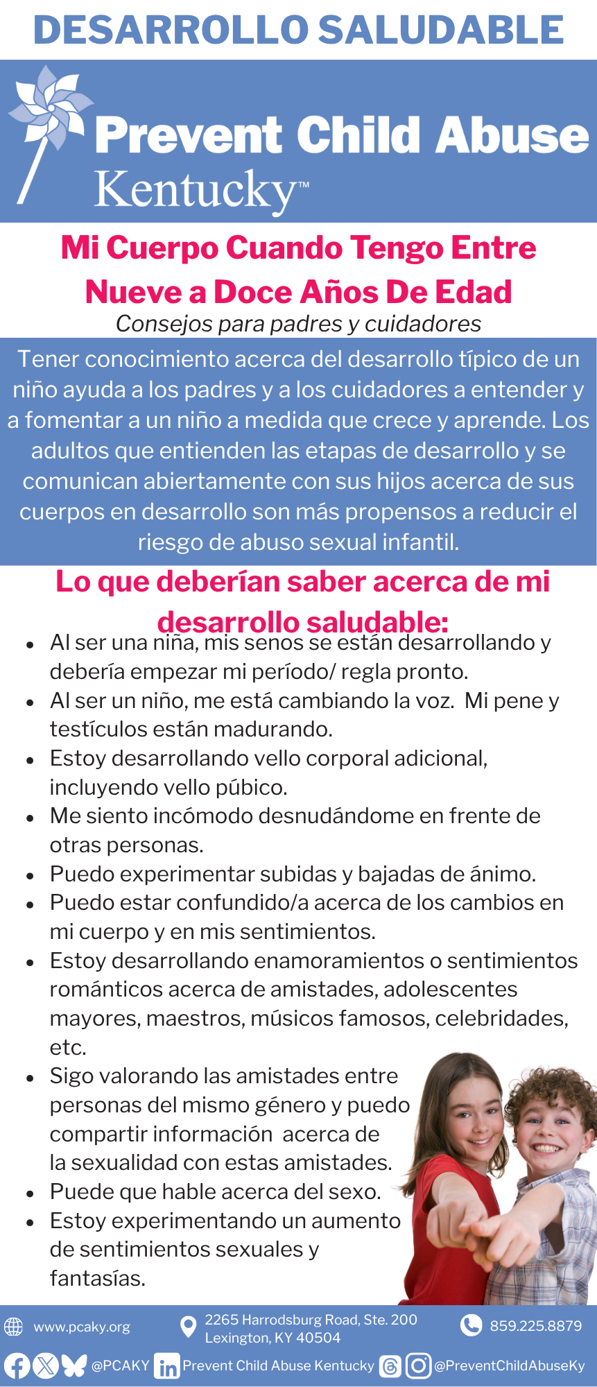 SPANISH: My Body When I am Nine to Twelve Parenting Slick (Bundle of 25)