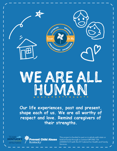 We Are All Human- Lean On Me Kentucky Cards (Bundle of 10)