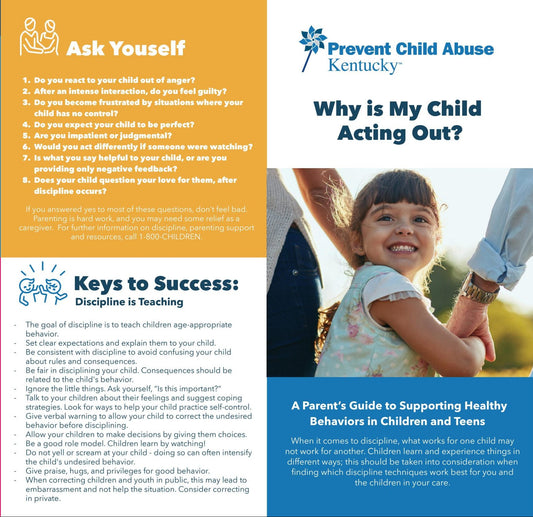 Why is My Child Acting Out? Brochure (bundle of 25)