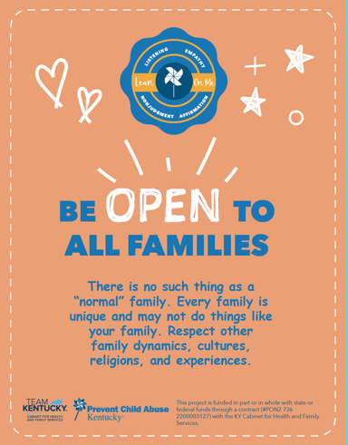 Be Open To All Families- Lean On Me Kentucky Cards (Bundle of 10)