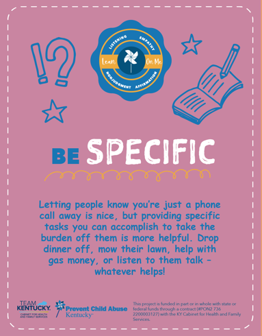 Be Specific- Lean On Me Kentucky Cards (Bundle of 10)