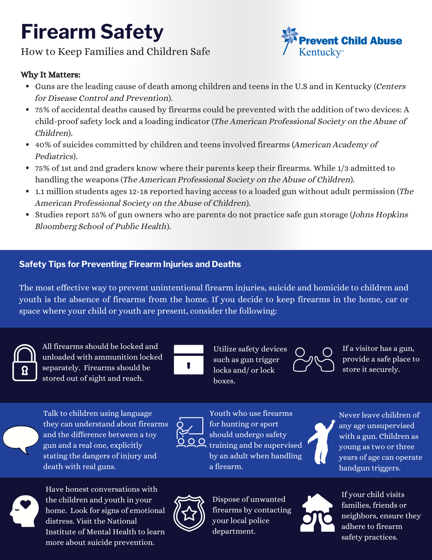 Firearm Safety Checklist for Families (Bundle of 25)