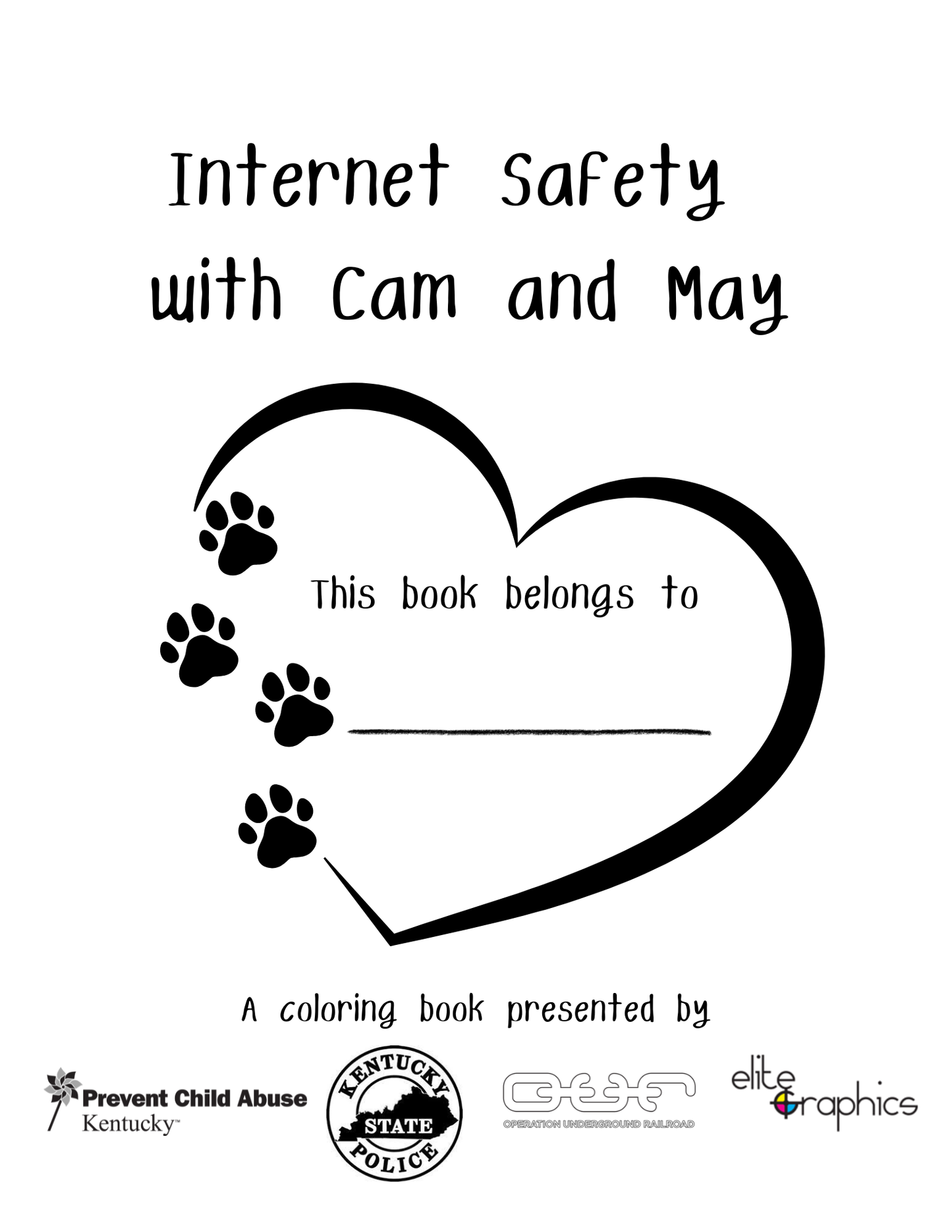 Internet Safety with Cam and May Coloring Book