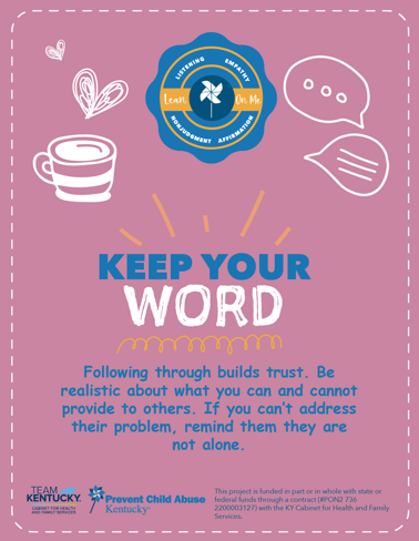 Keep Your Word- Lean On Me Kentucky Cards (Bundle of 10)