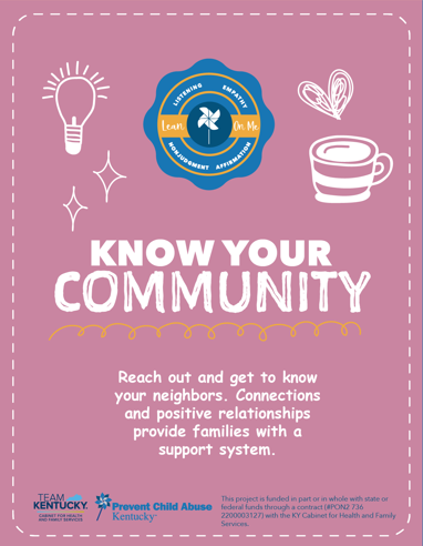 Know Your Community- Lean On Me Kentucky Cards (Bundle of 10)