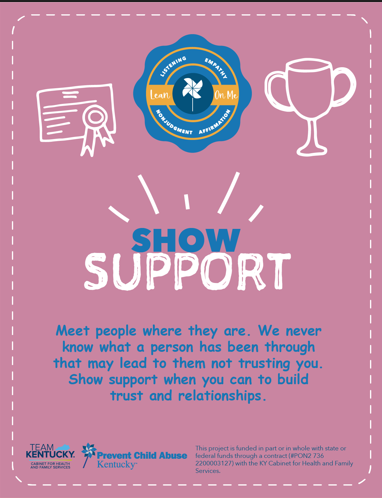 Show Support- Lean On Me Kentucky Cards (Bundle of 10)